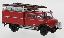101-47142 - H0 - Mercedes LAF 1113 LF 16 mit Vorbaupumpe rot, schwarz, 1970